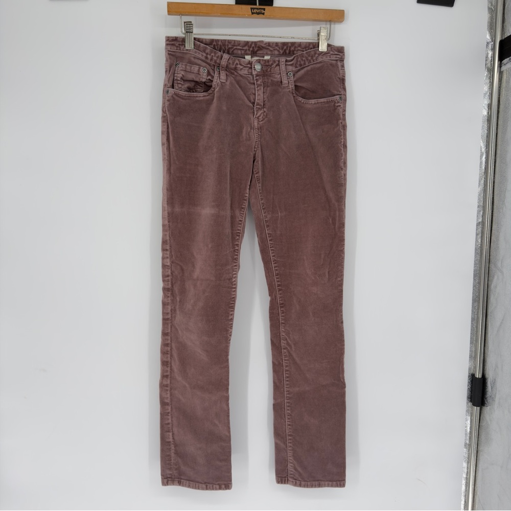 Sundance Dark Pink Velour Straight Leg Pants Sz 4